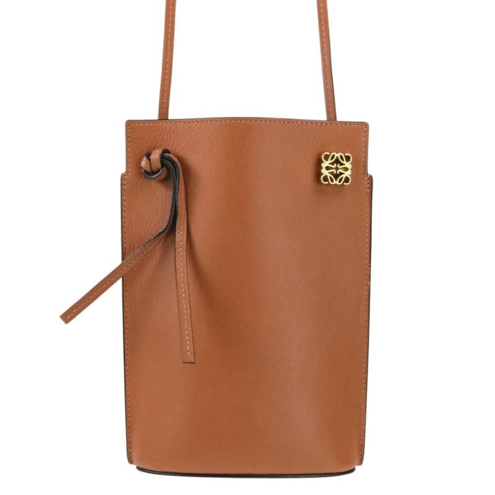 Loewe Anagram Dice Pocket Leather Shoulder Bag
